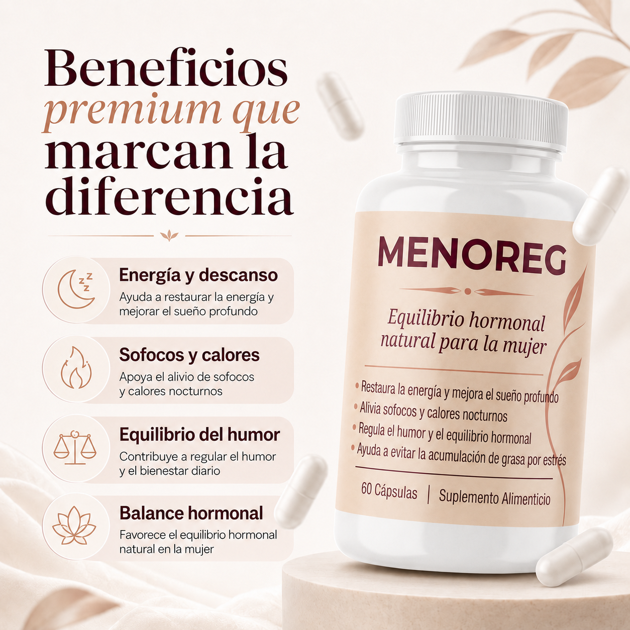 MENOREG® | Equilibrio Hormonal Natural para la Mujer
